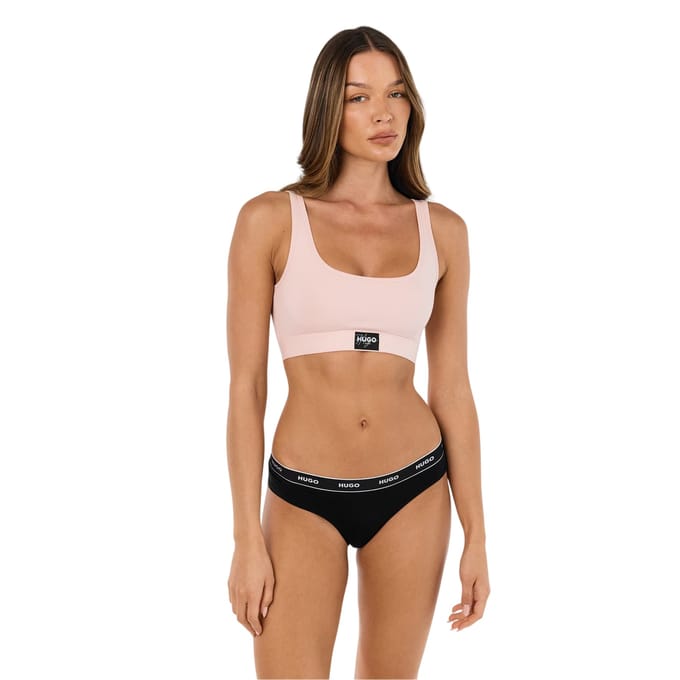 Hugo Slipjes met middelhoge taille voor dames (Zwart, Wit)