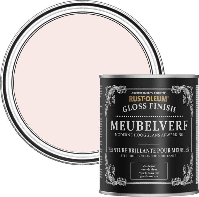 Rust-Oleum Roze Meubelverf Hoogglans - Porselein Roze 750ml