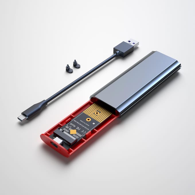 M2 NVMe SATA SSD-behuizing 10 Gbps SSD-box M.2 NVME NGFF SSD naar USB 3.1-behuizing Type-A naar Type-C-kabel voor pc-laptop gray