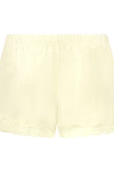 Hunkemöller Short Velours Kant Geel