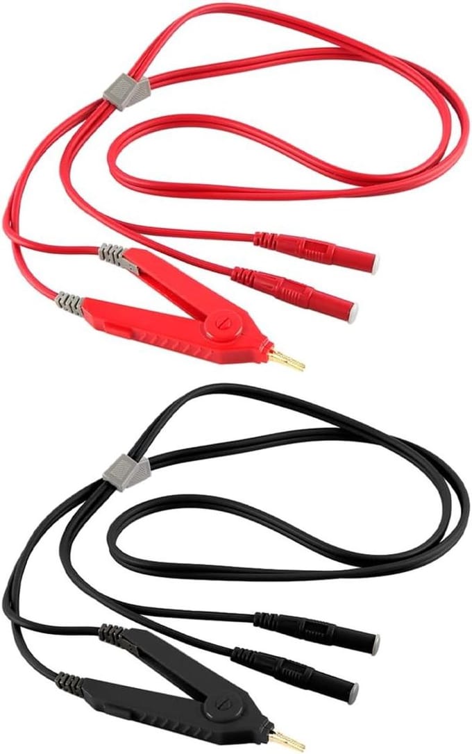 Meetkabel Set - Testkabels - Nauwkeurig Meten - Vierdraads Methode - 180g - Zwart Rood