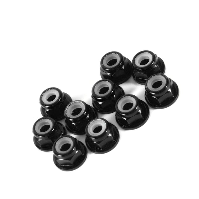 Anodiseer M4 Nylon Inzet Zelfborgmoeren Zeskant Borgmoer Aluminiumlegering 10 stuks set