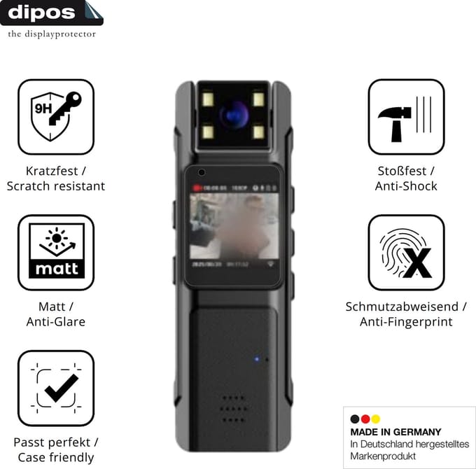 dipos – 2x Matte Pantserfolie geschikt voor ARMYJY P1 WiFi | 9H Screenprotector