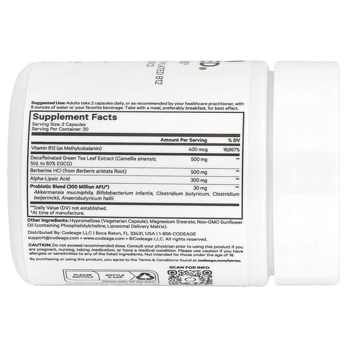Codeage, M-Burn Optimized, 60 Veggie Capsules