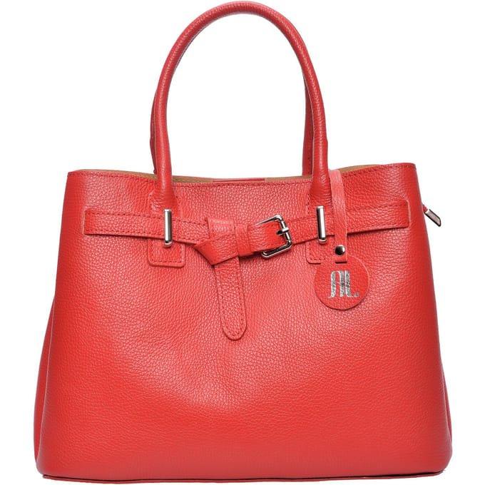 Anna Luchini Rood Rundleer Tas