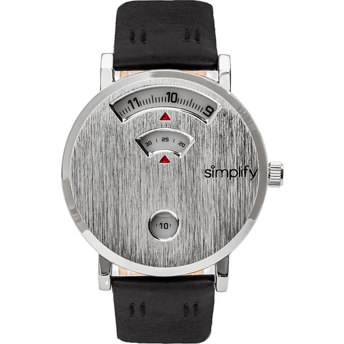 Vereenvoudig de 7000 lederen band horloge