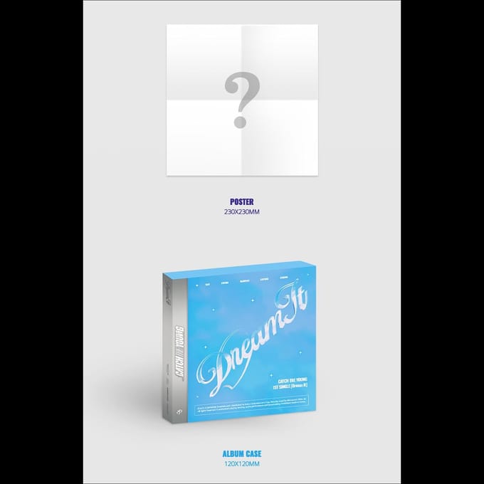 Platform Album Versie CATCH THE YOUNG 1e Single Dream It Random Ver blue