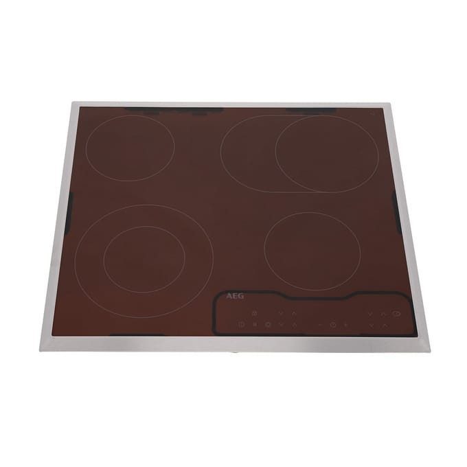 AEG glasplaat met kader, inox, AEG, 576x516mm 140055892016