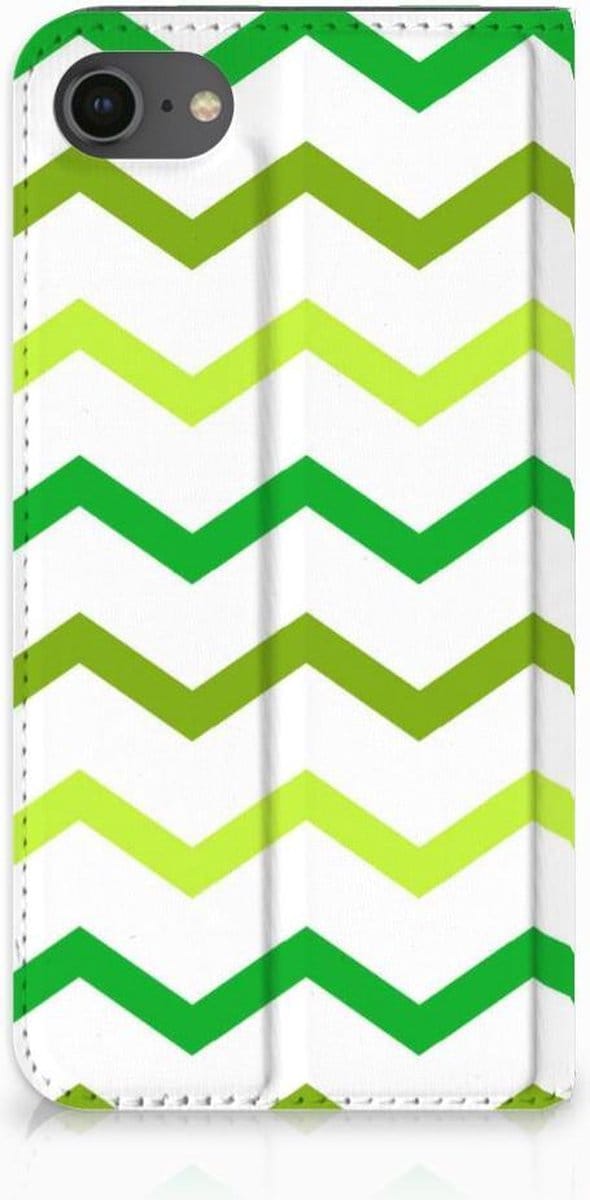 iPhone 7 | 8 | SE (2020) | SE (2022) Hoesje met Magneet Zigzag Groen