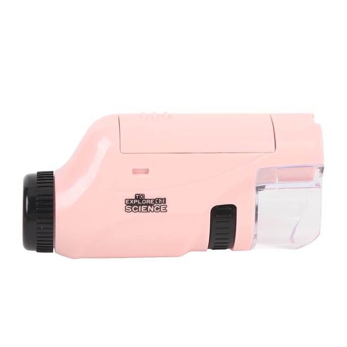 Kinderen Microscoop Kit Draagbare Miniatuur Microscoop Handheld Microscoop Voor Thuis School Buiten roze