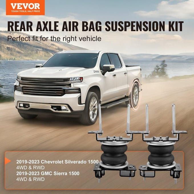 Luchtbalg Ophangingskit Past op 2019-2023 Chevrolet Silverado GMC Sierra 1500