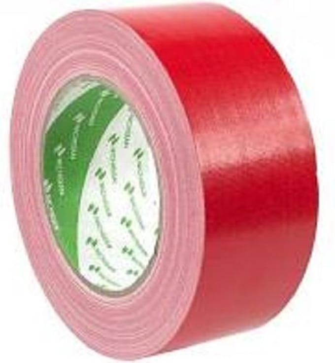 Nichiban Gaffa Duct Tape Rood 50mm x 25m
