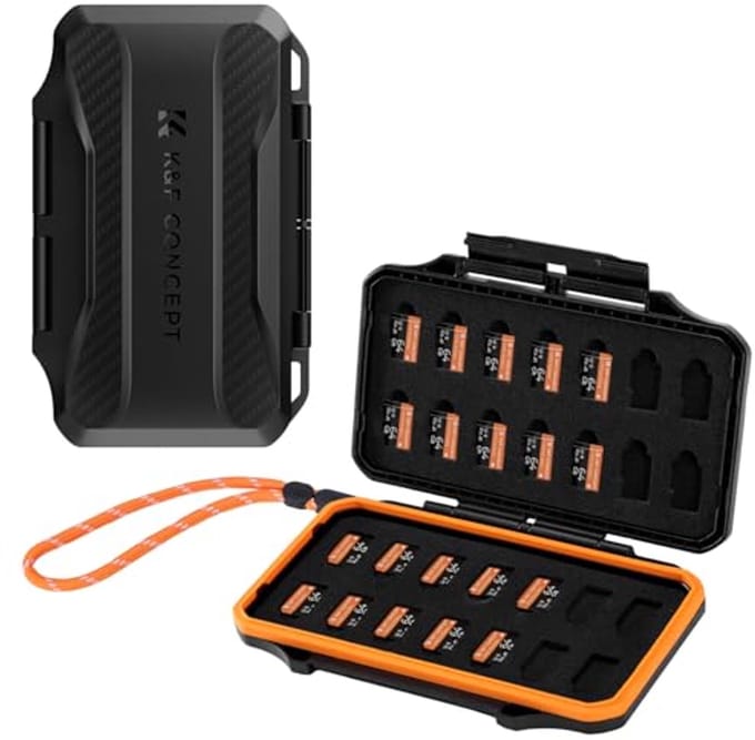 Micro SD Kaart Case voor 28 Micro SD (TF) Kaarten - Lichtgewicht Waterdichte en Schokbestendige Organizer