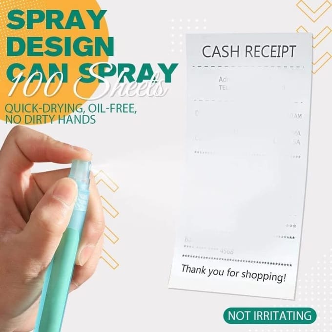 Spray de Correction pour Papier Thermosensible Portable Fluide de Masquage d'Informations Couvreur pour Taches sur Colis Express beige