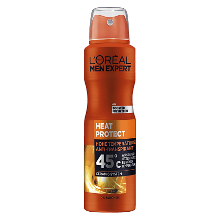 L'ORÉAL PARIS MEN EXPERT Deodorant Spray Heat Protect 45°C, 150 ml