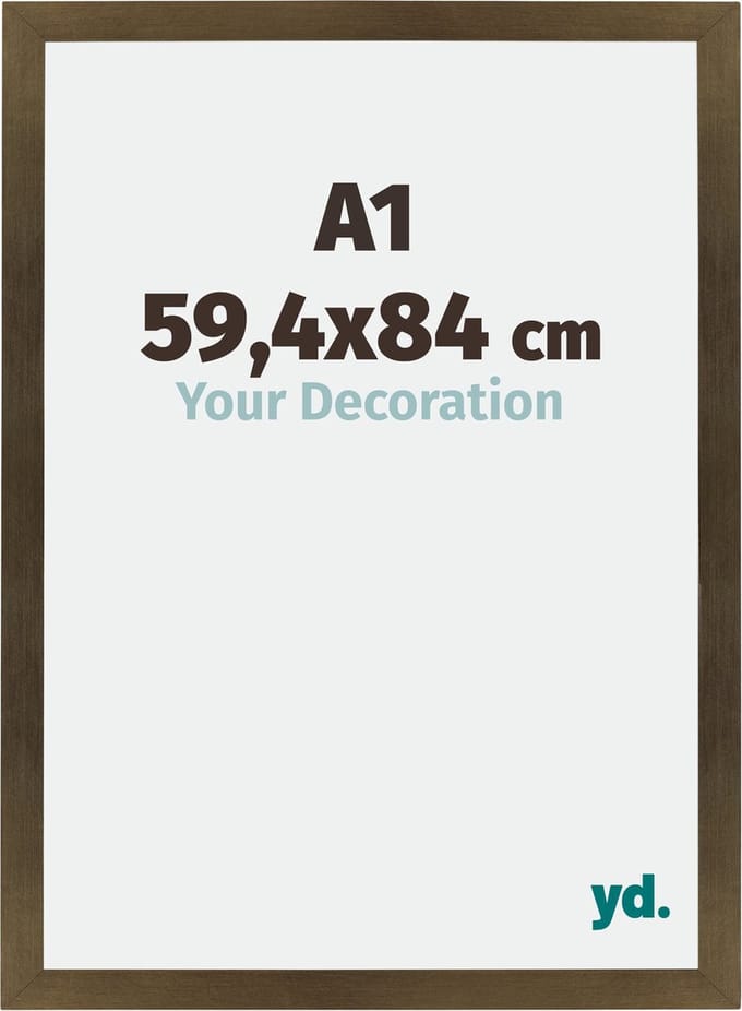 Your Decoration - Fotolijst A1 59,4x84 cm - MDF - Brons Decor - Mura