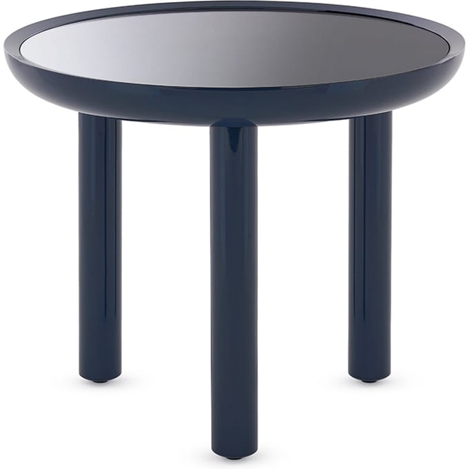 Kartell K-Top bijzettafel Ø 60 cm - smoked mirror/blue