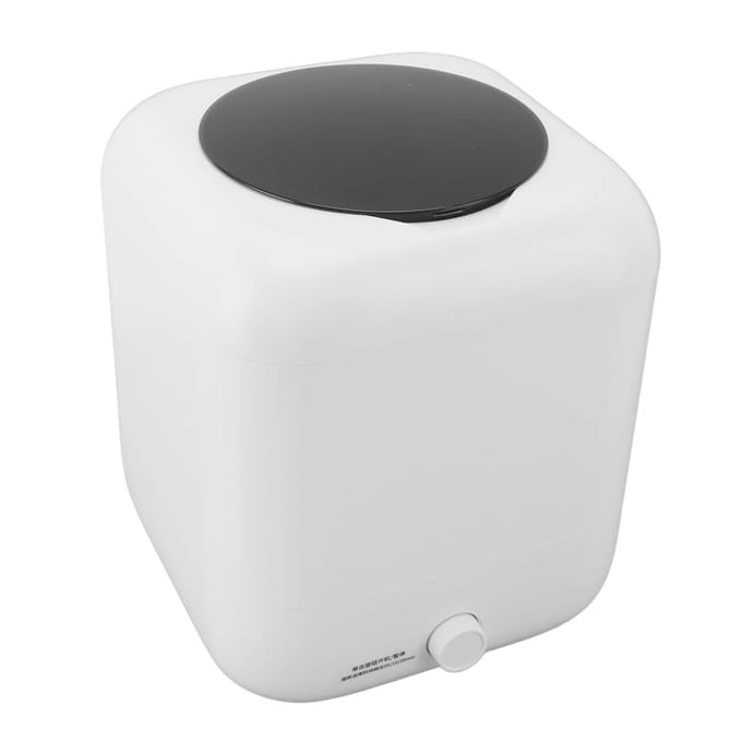 Mini Wasmachine 5L Draagbare Ondergoed Wasmachine Digitaal Display 3 Niveaus Timer wit