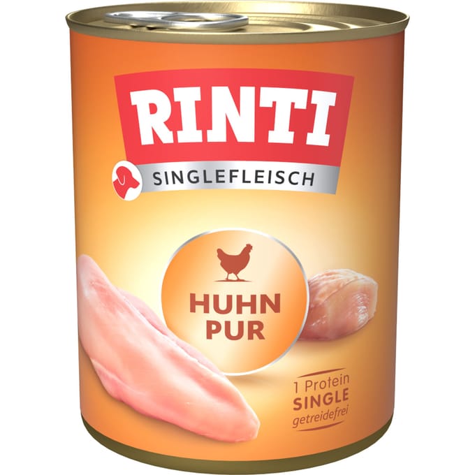 Rinti - Enkelvoudig vlees 6x800g - Puur kip
