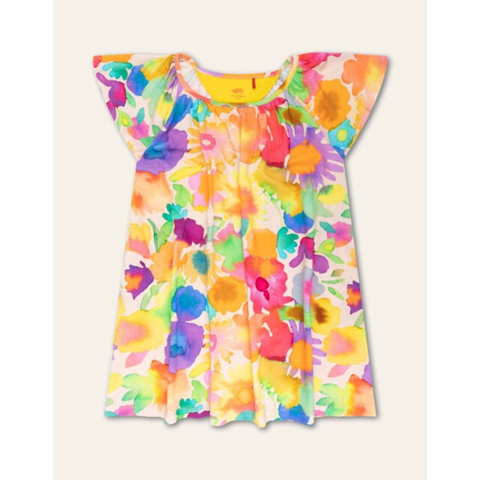 Oilily DSunny jersey jurk- maat152/12yr Buckthorn Brown