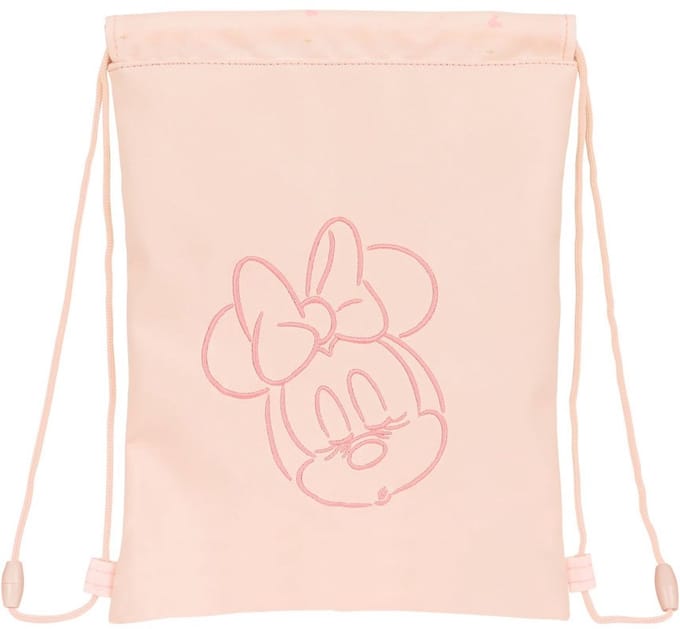 Rugtas met Koordjes Minnie Mouse Roze (26 x 34 x 1 cm)