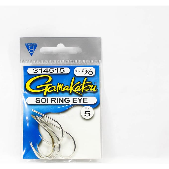Anneaux Gamakatsu Soi, taille 5/0, paquet de 5 (4043)