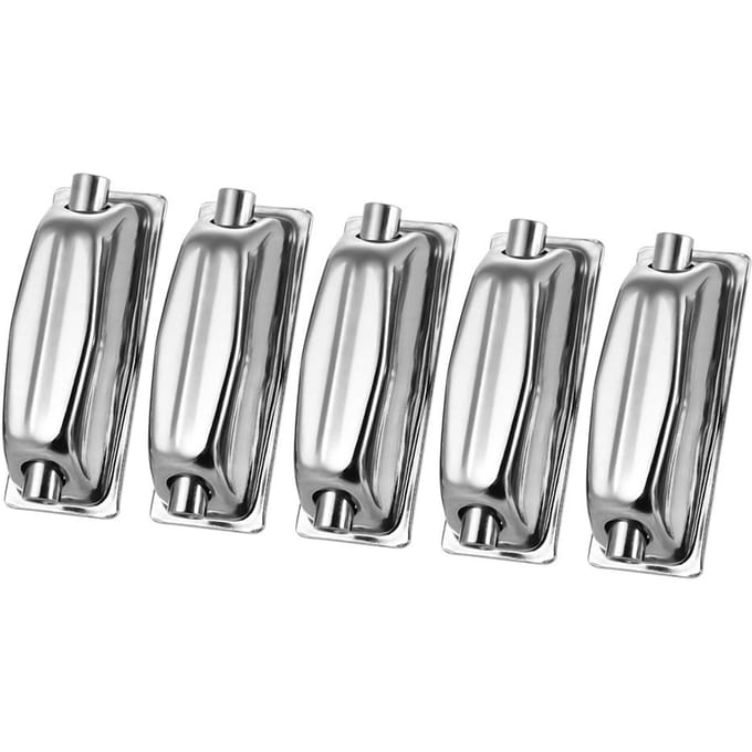 5 stuks/verpakking dubbelzijdige rechthoekige snare drum lug klauw haken oor drum set onderdelen accessoires gray