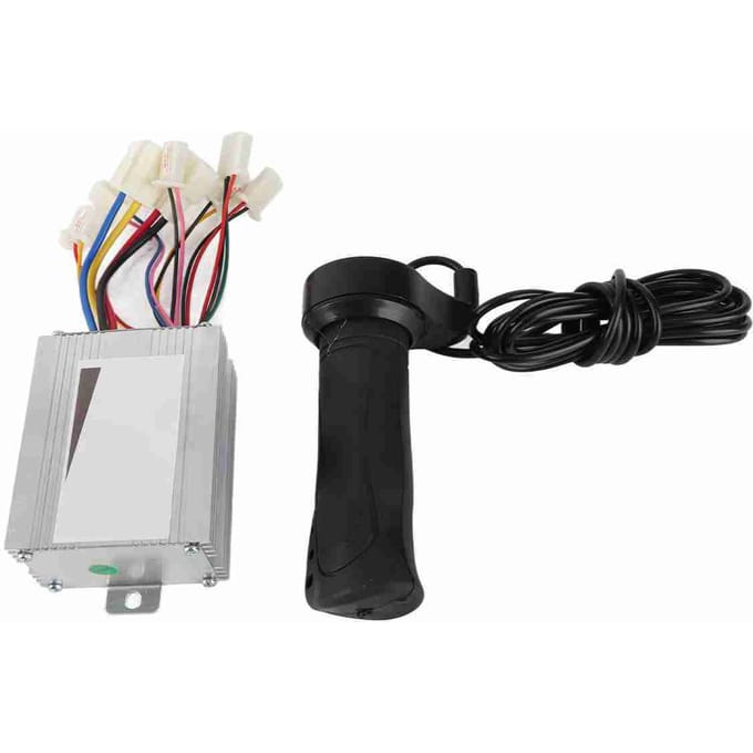 12V 500W Snelheidsregelaar Gashandvat Set Accessoire voor Elektrische Fiets Scooter E?Fiets white