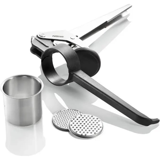 GEFU FORCE ONE® Aardappel-, Sap- en Spätzlepers – Inclusief 2 Schijven – RVS