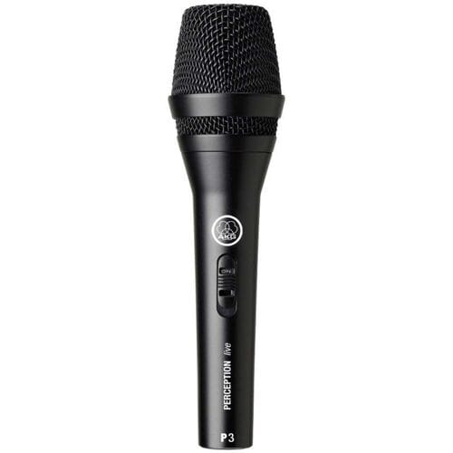 Statief Instrumentenmicrofoon AKG P3S Zendmethode:Kabelgebonden Schakelaar, Incl. tas, Metalen behuizing