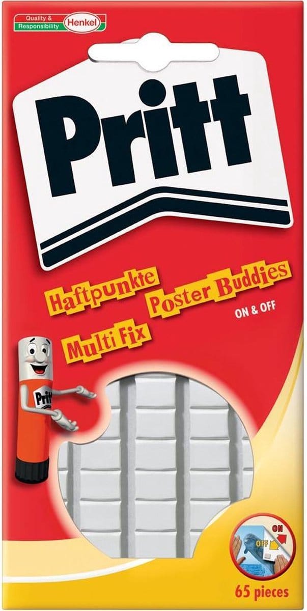 3x Pritt kneedlijm poster Buddies