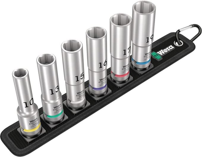 Dopsleutelinzetset 1/2 inch, 6-delige Bitset voor Socket, Professioneel Gereedschap