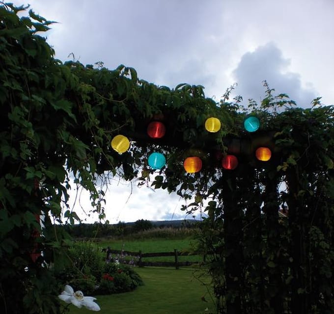 RTM Lighting Solar Feestverlichting 270cm met 10 lampjes -Koel Wit -Tuinverlichting