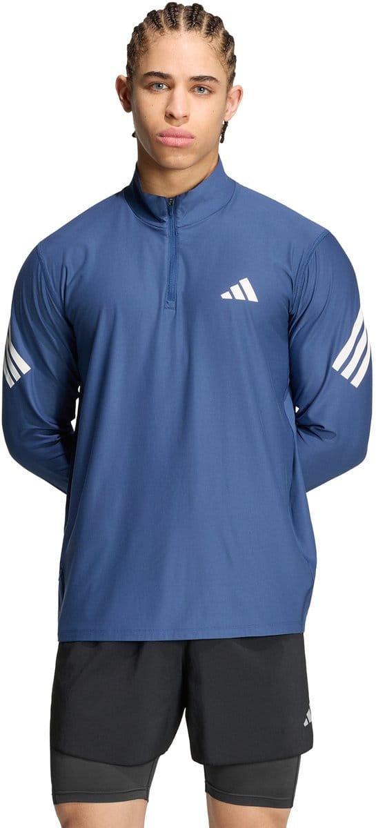 Adidas Performance Adi365 Iconic Longsleeve Met Halflange Rits - Heren - Blauw
