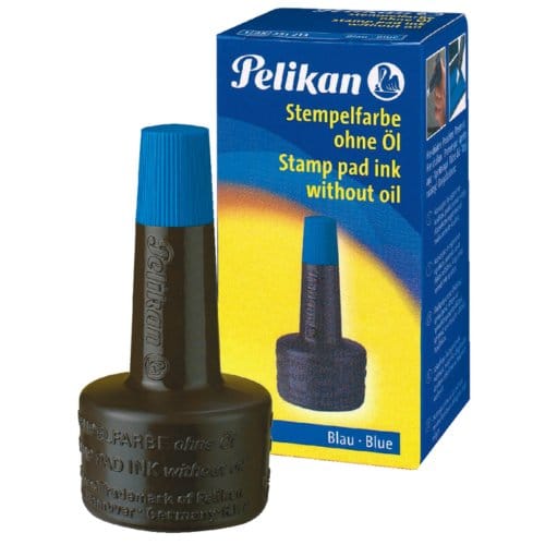 Pelikan stempelinkt zonder olie blauw 28ml