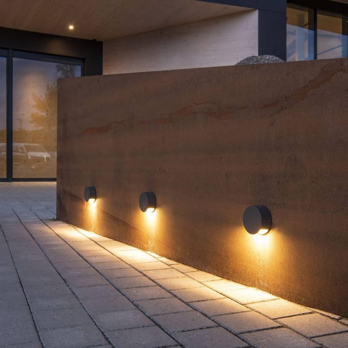 SLV Pema LED wandlamp, antraciet