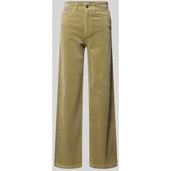 Wide leg corduroy broek van katoenmix