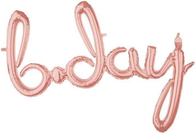Partydeco - Folie Script b-day
