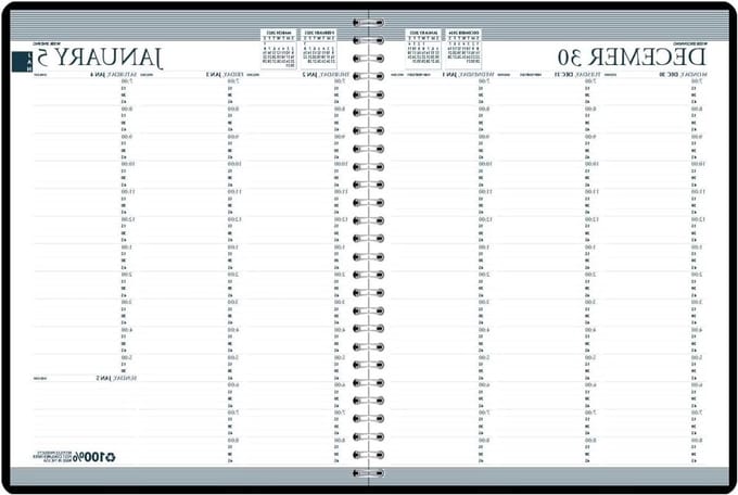 Weekplanner 2025-2026 - Agenda Planner - Professioneel Plannen - Verticale Afspraken - 20.5 x 28.5 cm - Zwart