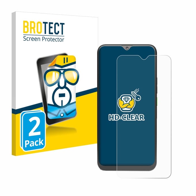 BROTECT - Screenprotector voor 4G Systems Rephone - Folie Beschermfolie transparant 2 Stuks