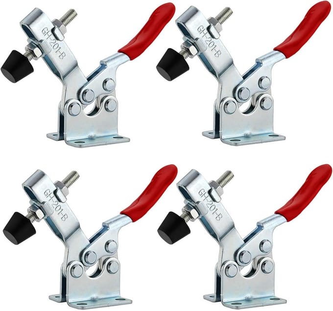 Set van 4 Horizontale Snelontgrendelingsgereedschappen voor Snelle Bevestiging