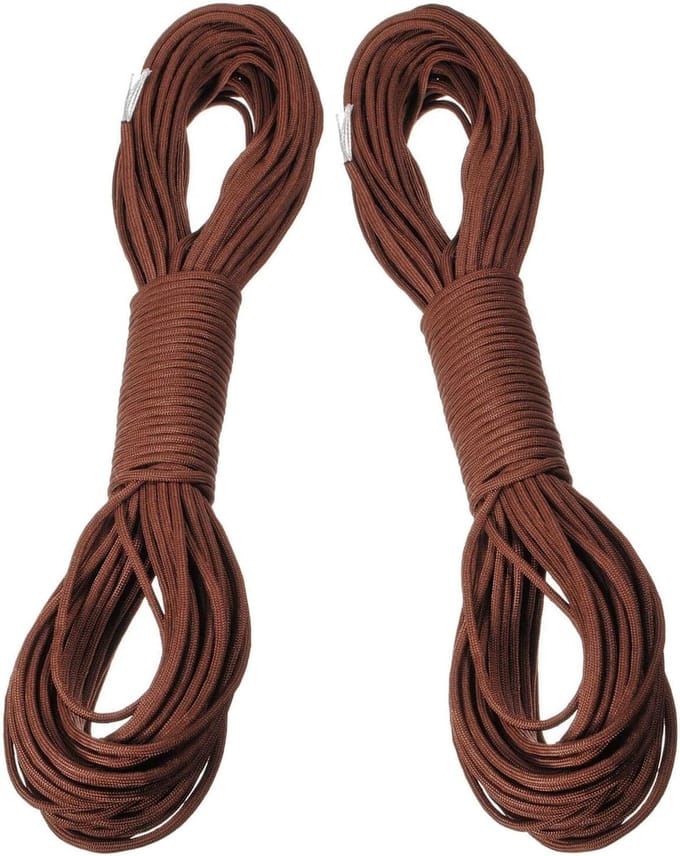 Parachute Touw - Nylon Koord - Outdoor Activiteiten - 7 Kern Constructie - 310 cm - Bruin
