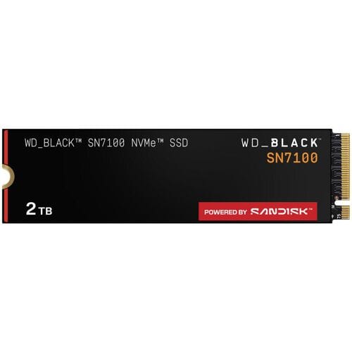 Western Digital Black SN7100 - Interne SSD - PCI Express 4.0 x4 - NVMe M.2 2280 3d v-nand (TLC) - 2 TB