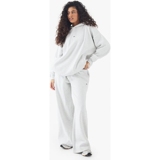 boohoo Dames DSGN Studio Label Jogger met rechte pijpen | Ash Grey | Maat: XL