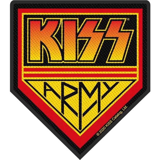 Kiss Patch - Army - voor Geen - zwart-rood-geel