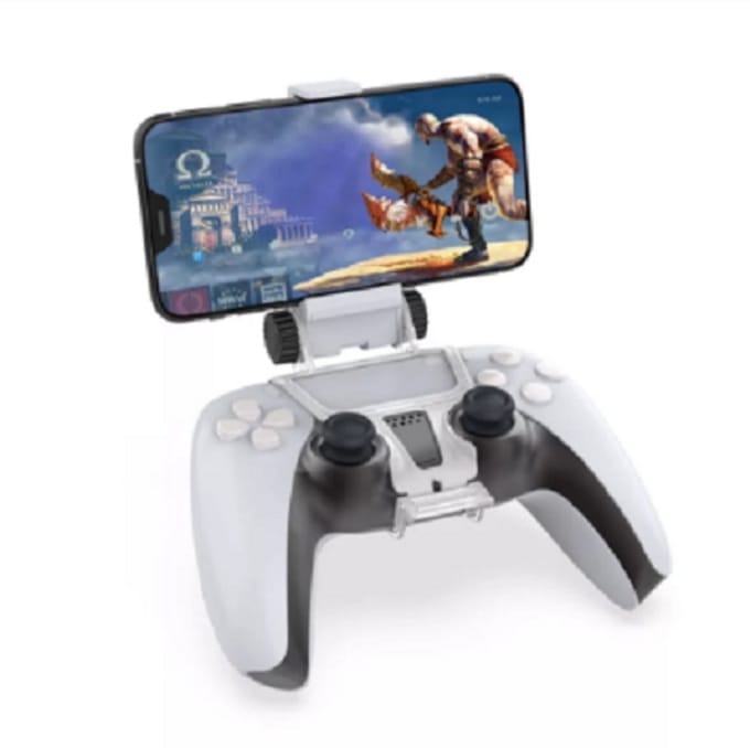 Gadgetpoint - Telefoon houder - Mobiel houder - Geschikt voor de PS5 - Playstation 5 controller - Zwart