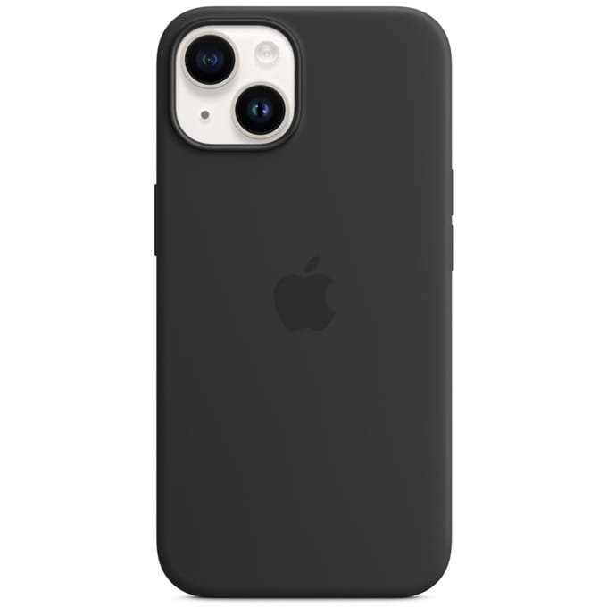 Silicone Backcover MagSafe voor de Apple iPhone 14 - Midnight