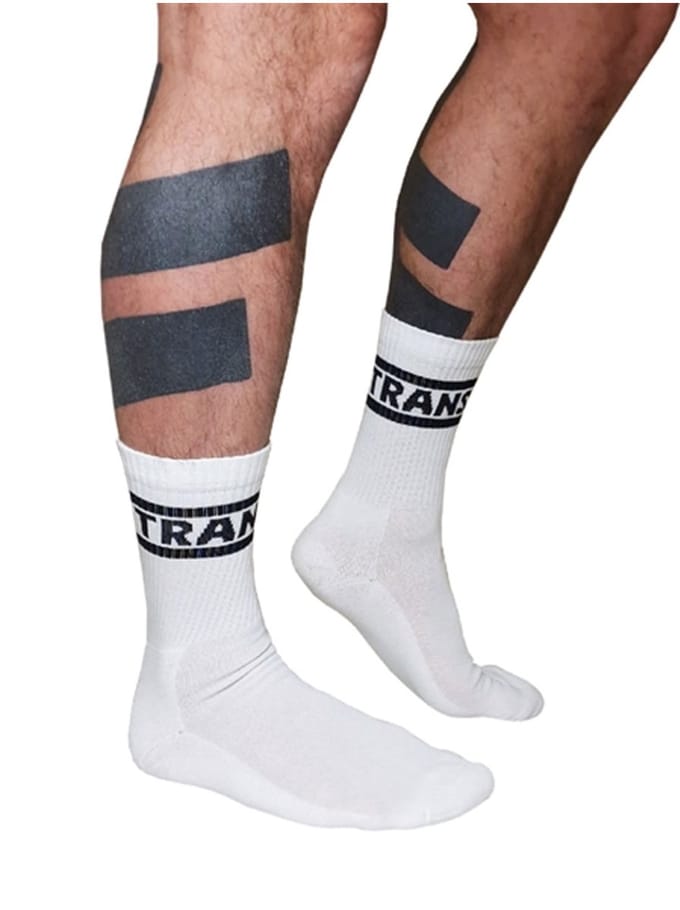 Mister b crew socks trans white 42-46