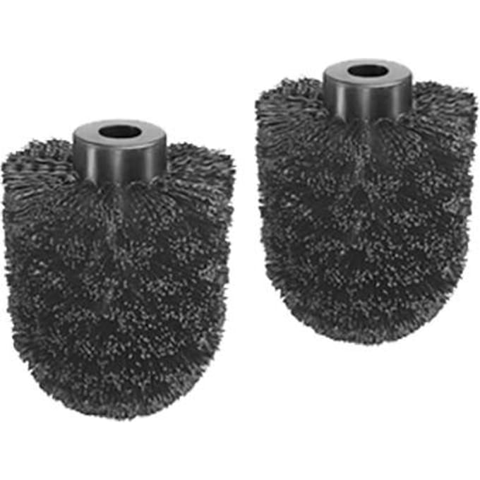 Toiletborstelkop BlackSatino vervangset 2 stuks zwart 332150