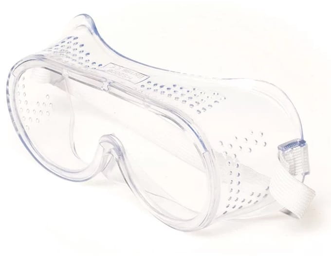 Veiligheidsbril Transparant - Geventileerd - Licht Gewicht - Polycarbonaat - CE gekeurd - Spatbril - Stofbril